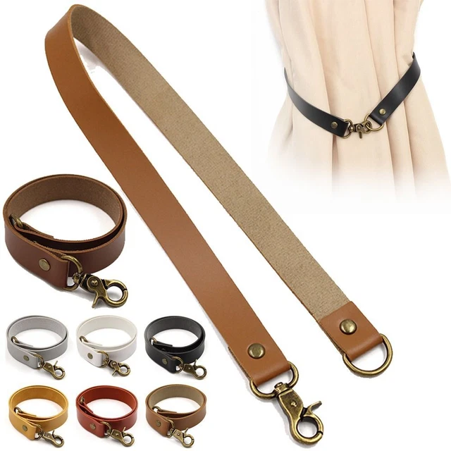 Vintage Holder Tie Backs Curtain Strap Curtain Holder Rope Leather Tiebacks