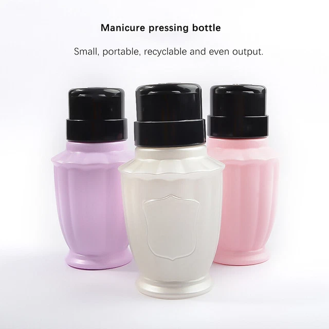 Bottiglia da viaggio ricaricabile portatile plastica vuota smalto bot press sg