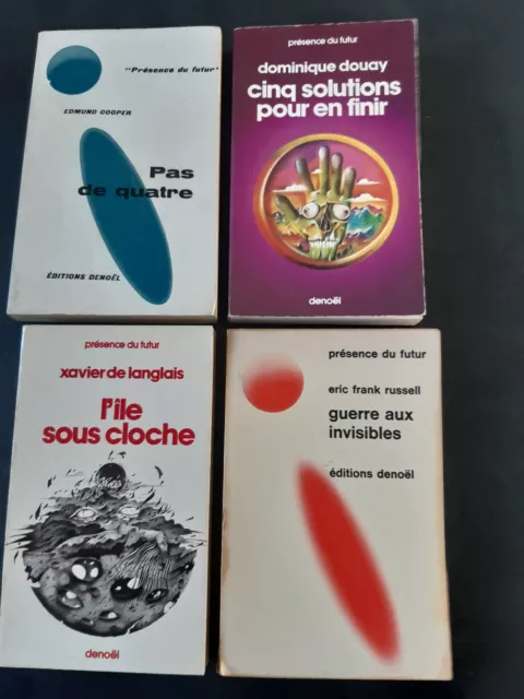 lot de 4 livres de poche DENOEL  " Présence du futur "