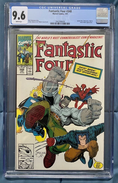 New Fantastic Four #348 Marvel Comics CGC 9.6 Wolverine Ghost Rider Hulk Spider