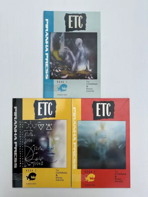 ETC #1 2 3 run set Piranha Press COMICS 1989