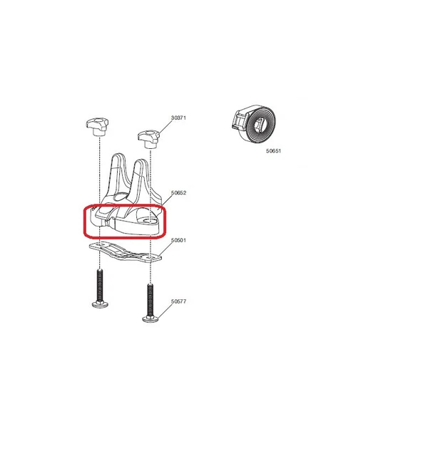 Pezzo piede Thule per 832 per Wave Surf Rack 50652