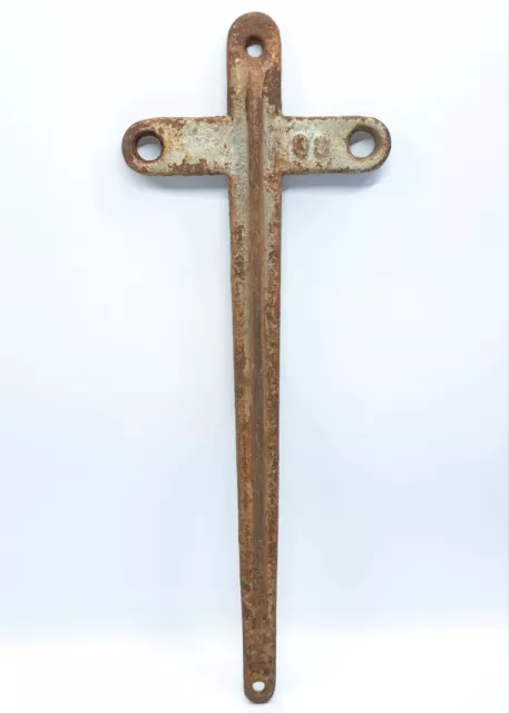 Antique Cast Iron Sliding Barn Door "T" Hanger Hardware Architectural Salvage #1