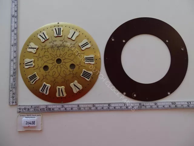 Brass Dial Sss Marked Clockwork Schmid Mantel Clock, Neuchatel Or Neuchateloise