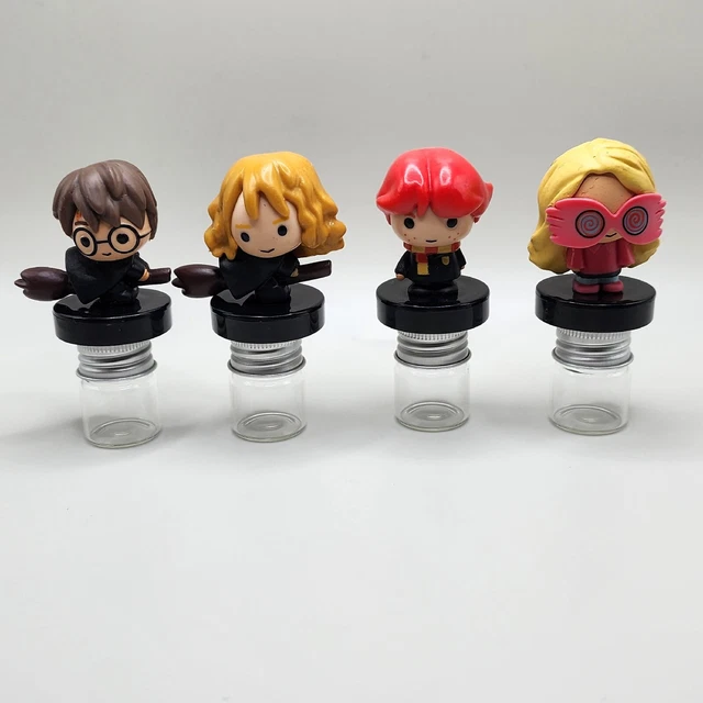 Harry Potter Stamp Lot Of 4 With Tiny Jars Attached