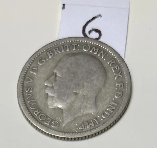1920 TO 1936i This Is A 1928  GEORGE  SILVER SIXPENCE