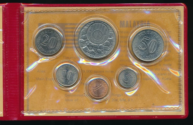 1973-1976 Malaysia Mint Set World Monetarium 6-Coin Set ~ Ships Free!