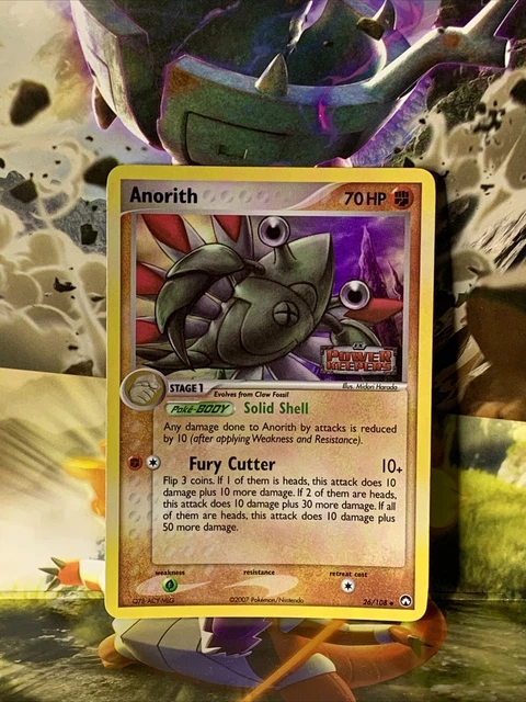 ANORITH Reverse Holo 26/108 EX Power Keepers STAMPED Pokemon Card 2007 LP
