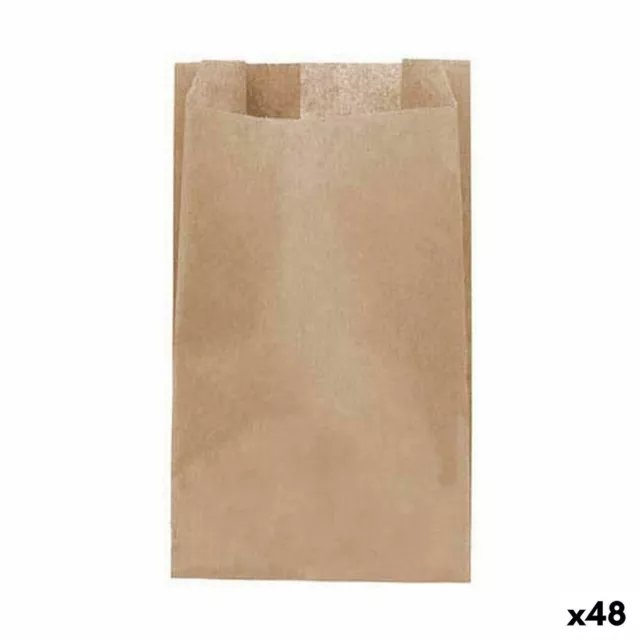 Set de Bolsas Algon Desechables papel kraft 40 Piezas 8 x 15 cm [48 Unidades]