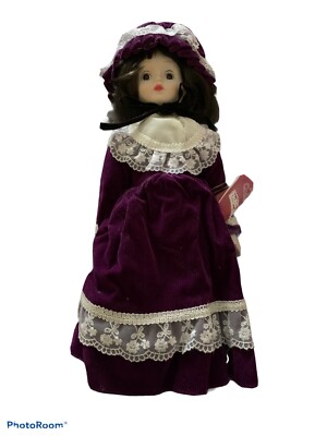 Vintage Porcelain Doll, 15 Inches,Emerald Collection Ashley D-23