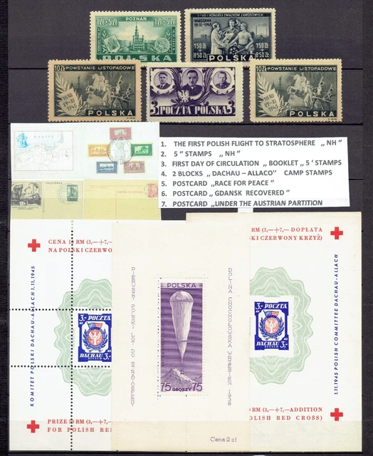 Poland  ,, Look ''  11  Positions   100 %  Genuine---  Stamps  Mint  ,,  Nh ''