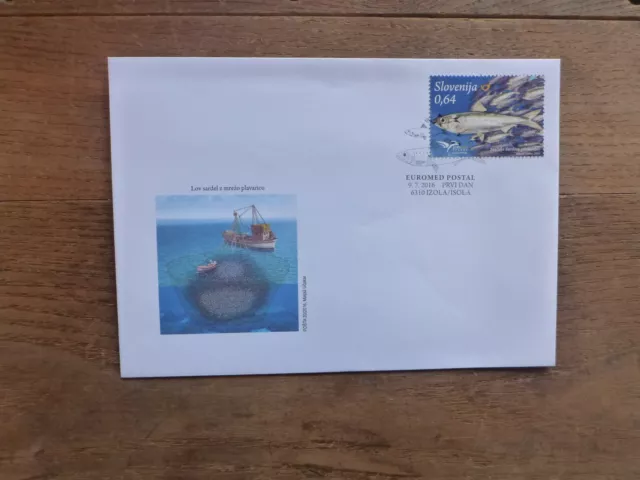 Slovenia 2016 Fish Fdc First Day Cover