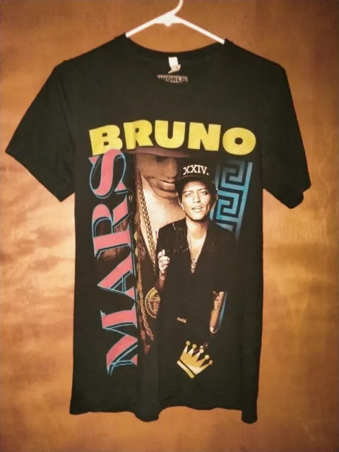 Bruno Mars - 24 K Magic World Tour Female Small Pre Owned Tee Shirt