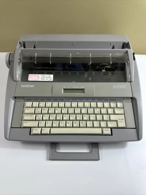 Brother SX-4000 Portable Electronic LCD Display Typewriter
