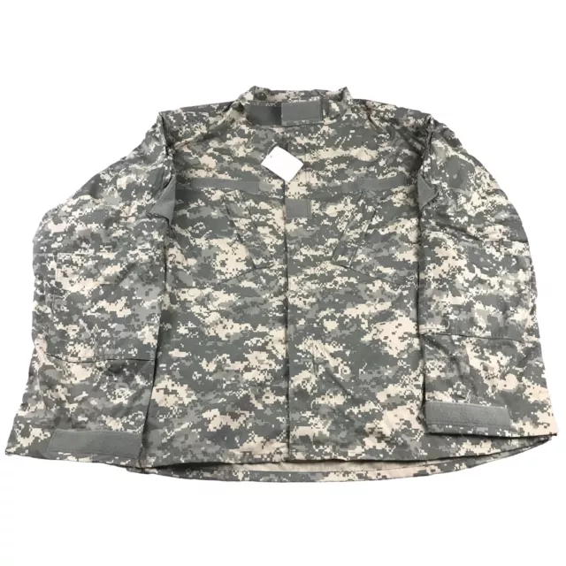 US ARMY JACKET Adult XXL Green Camo Long Sleeves Military Uniform ...