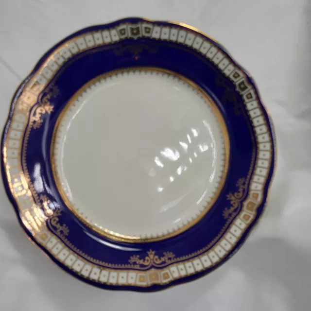 RMS Titanic 1st Class Cobalt Blue  Salad Plate Replica