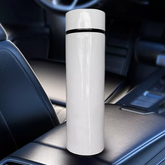 500ML LED Thermos Bottle Temperature Display 304 Stainless Steel (White) FR 2