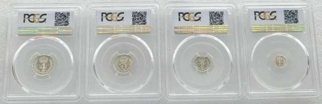 2001 Great Britain Elizabeth II Westminster Maundy Silver 4 Coin Set PCGS PL67 2