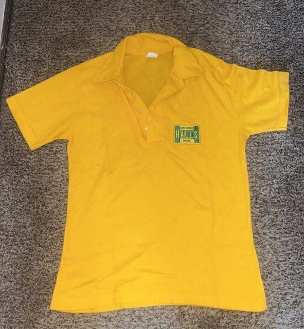 Vintage Hall's Motor Transit Collared Shirt Safe Driver Award Mechanicsburg PA
