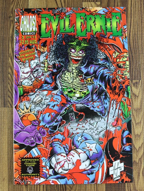 1995 Chaos Comics Evil Ernie Vs The Super Heroes #1 First Printing VF/VF+