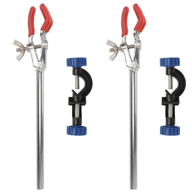 2x Science Experiment Tool Laboratory Tube Stand Test Tube Tongs