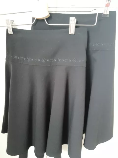 2X GIRLS BLACK School Skirts Matalan 12 Years Hardly Worn 3.95