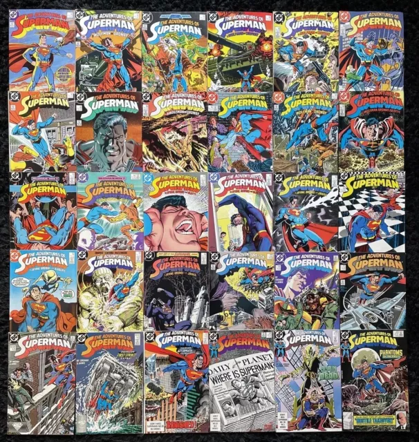 Adventures of Superman #424-453 COMPLETE FULL RUN - 1987 DC Comics - HIGH GRADE