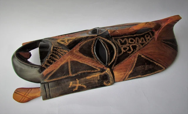 African mask, exotic heavy wood, 620 grams, 35 cm. 3