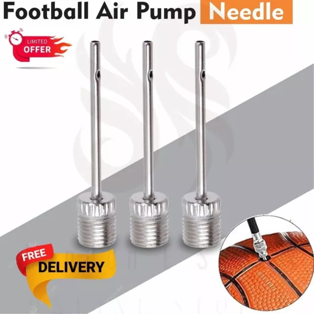 5x Football Pump Ball Needle Air Pin Adapter Valve Inflator Rugby Basketball
