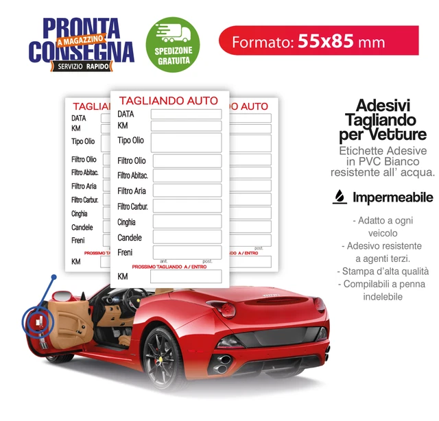 I Nostri 10 Migliori Etichette Adesive Tagliando Auto In Italia - Foto 9
