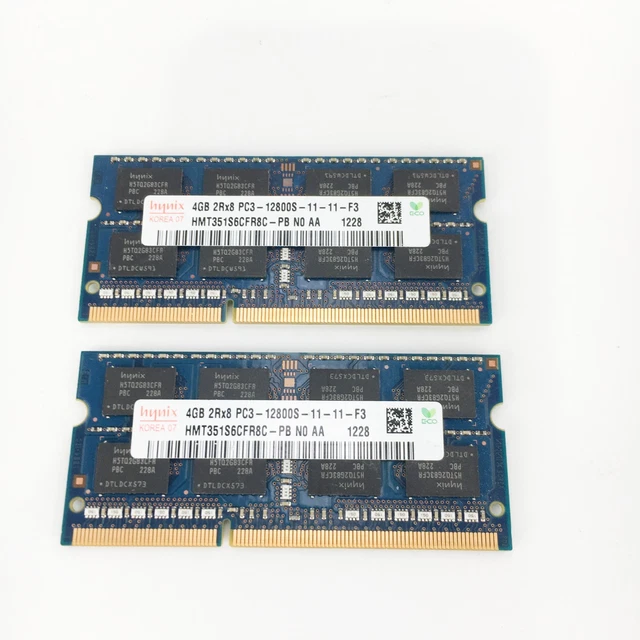 Barrette RAM SK Hynix 4GB DDR3 PC3L-12800S - Réf. HMT451S6AFR8A, SO-DIMM Pour Ordinateur Portable