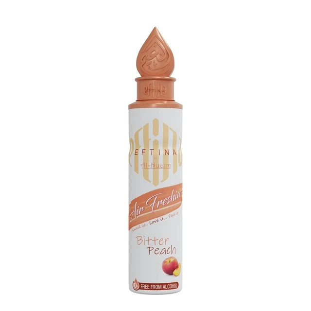 Refrescante de aire EFTINA de Al-Nuaim | Sin alcohol | 250 ml (Melocotón amargo)