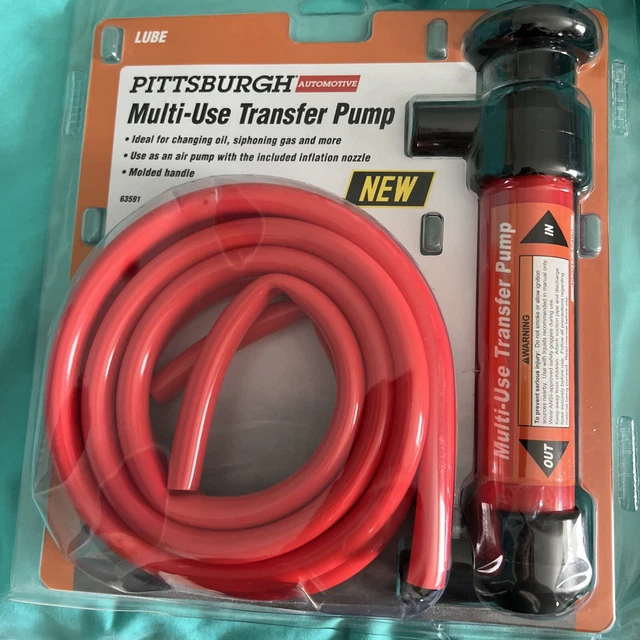 PITTSBURGH AUTOMOTIVE MULTIUSE Transfer Pump Change Oil Siphon Gas Air
