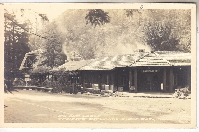 RPPC Big Sur Lodge Cafe Pfeiffer Park Monterey Park near Carmel California Photo