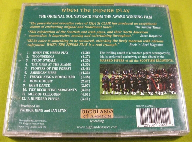 * Signed * - When The Pipers Play by Isla St Clair (CD, 1998, Highland Classics) 4