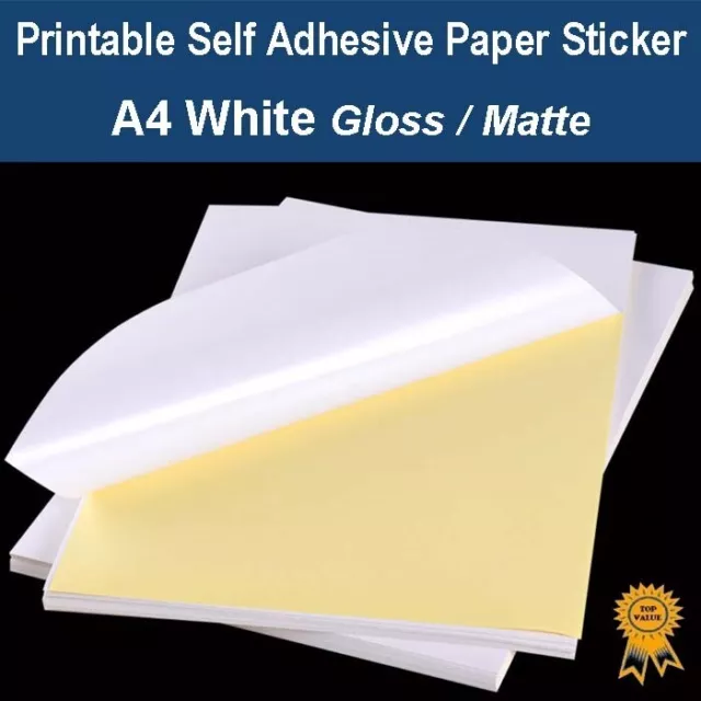 A4 Self Adhesive Paper Sticker Label Sheet Mailing Address Laser Inkjet Print