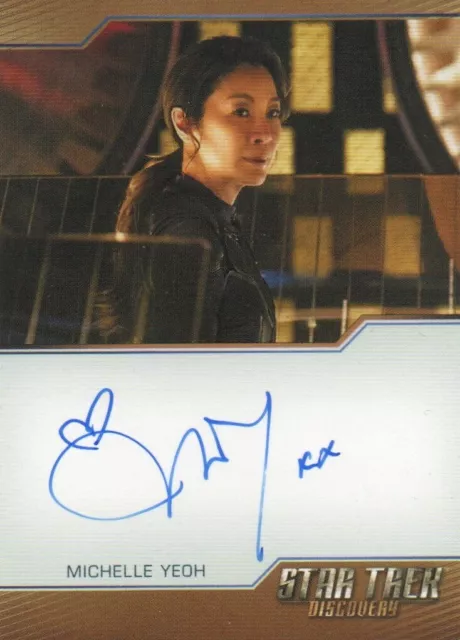 Frauen von Star Trek Kunst & Bilder: Michelle Yeoh, Philippa Georgiou Autogrammkarte