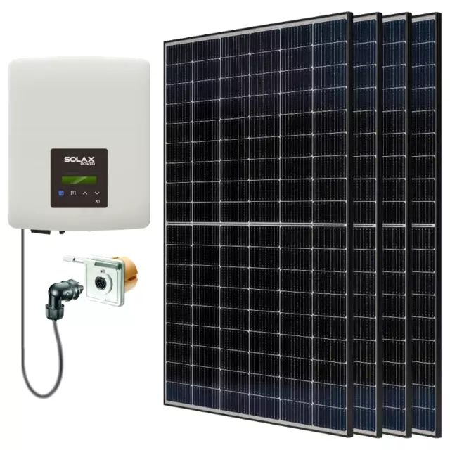 Balkonkraftwerk 1600 W Installation Photovoltaïque Ziegeldach