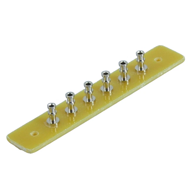 2pcs Vintage Terminal Strip Turret Tag 6 Lug Board 15*88mm DIY HIFI Audio Amps