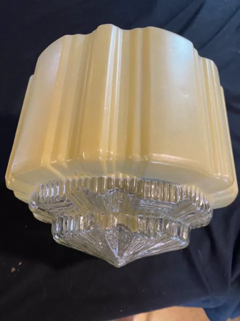 Art Deco  Empire Style Glass Lamp /Ceiling Shade