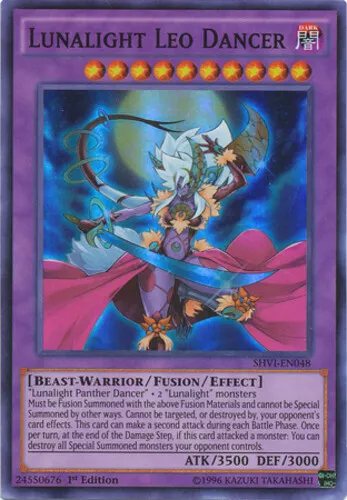 Lunalight Leo Dancer - SHVI-EN048 - Super Rare - 1st Edition NM YuGiOh!  Shining