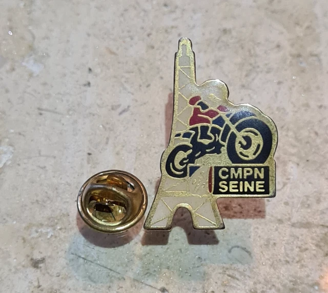 CMP CLUB MOTO POLICE PIN ENAMEL 30mm GOLDIG (Gebraucht) in Ettingen für