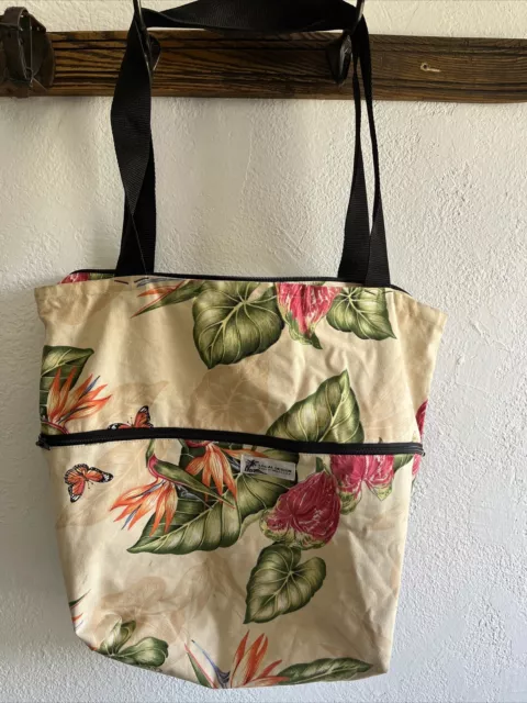 Local Design Made In Hawaii Tote Bag Beach Flowers Packable