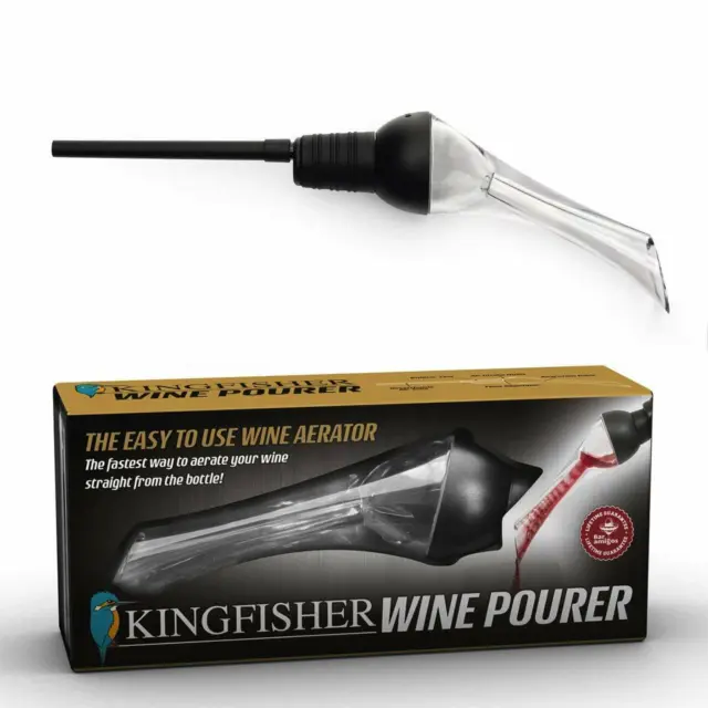 Kingfisher Aerator Pourer Red Wine Aeration Spout Bottle Pouring Taste Enhancer