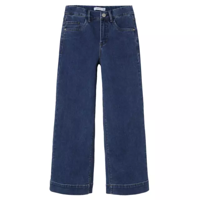 Pantalone Jeans Vestibilità Ampia Con Tasche Bambina Ragazza - 13211701