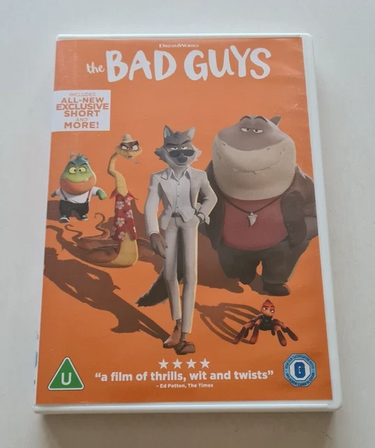 THE BAD GUYS DVD 2022 Animation Sam Rockwell Richard Ayoade Awkwafina
