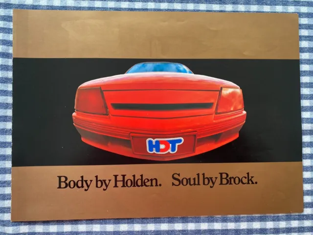 Original Peter Brock HDT Body By Holden. Soul By Brock. Brochure VK Group A