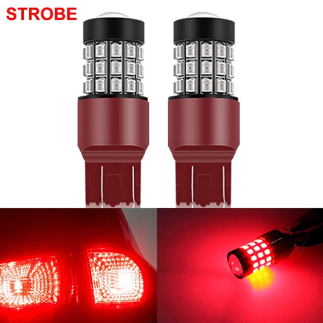 RED STROBE FLASHING Blinking LED Lamp for Honda Civic Accord Brake Tail