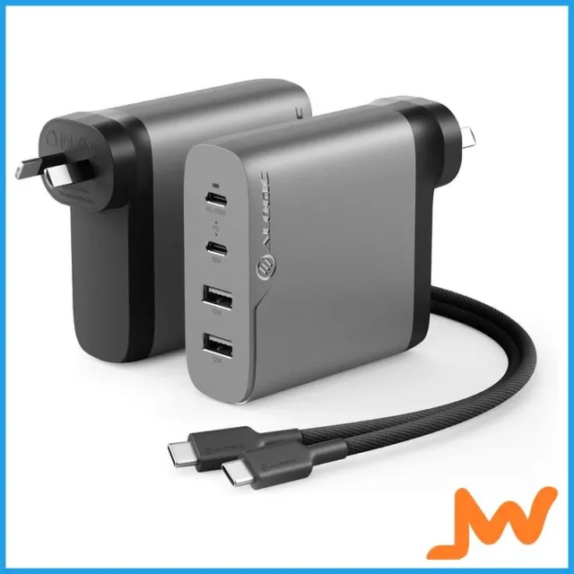 Buy 2X68 Rapid Power 68W GaN Charger - Space Grey - Includes 2m