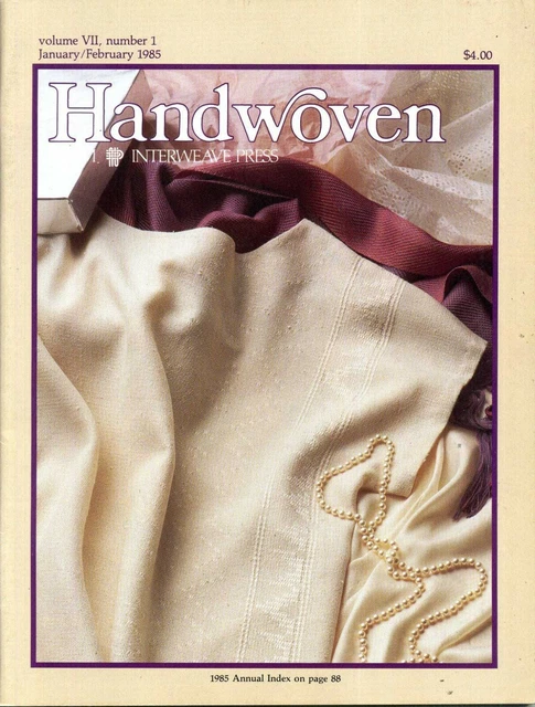 Tejido a mano por Interweave Press 1986 volumen 7 n.o 1-5